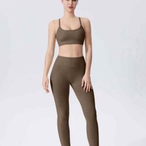 leather workout leggings RUXI