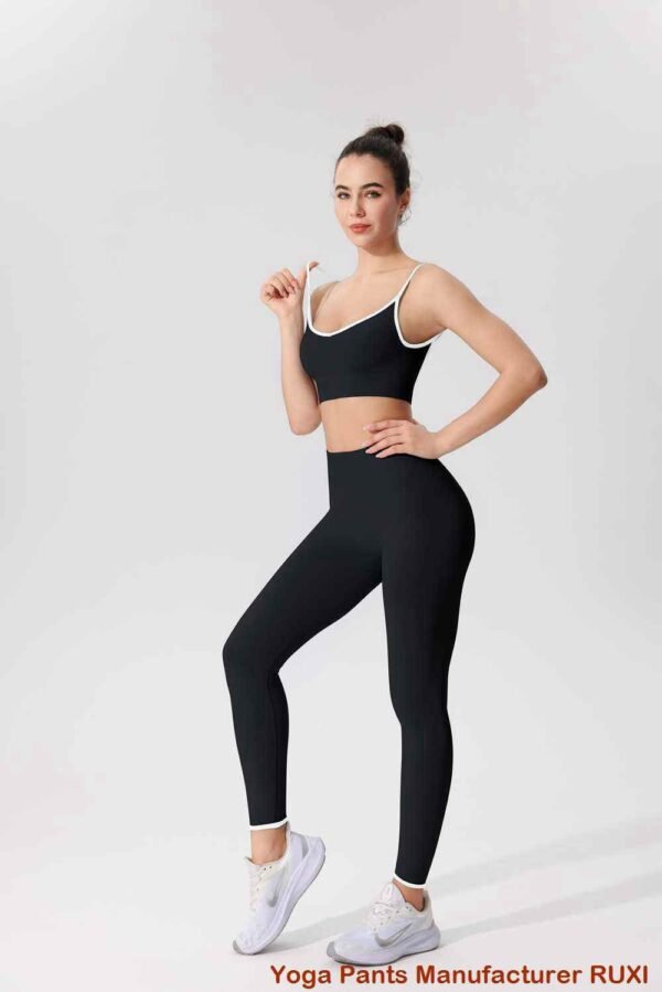 puting crop na workout top RUXI