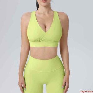 sports bra na may sara sa likod